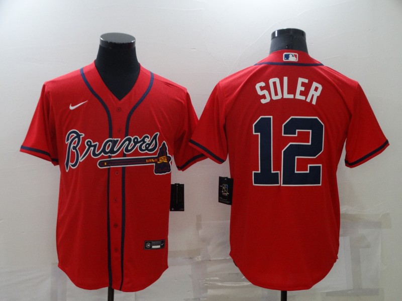 2021 Men Atlanta Braves #12 Soler red Nike MLB Jersey->chicago white sox->MLB Jersey